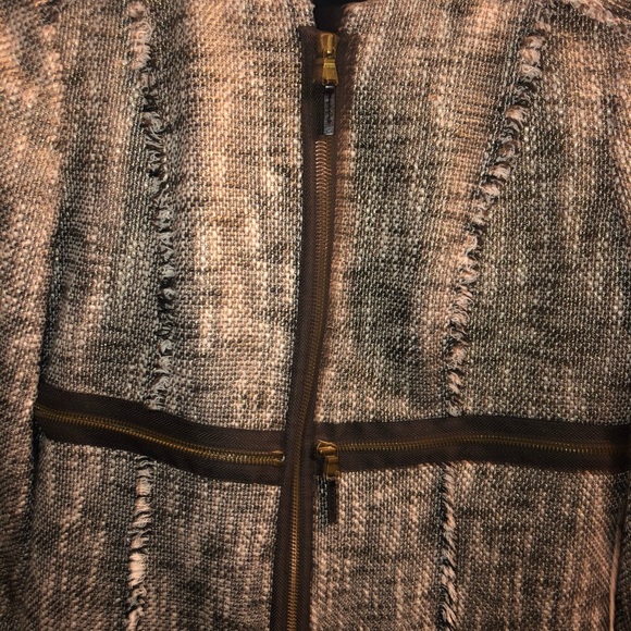 Etcetera Jacket Brown Multi Textured Metallic - Picture 4 of 13
